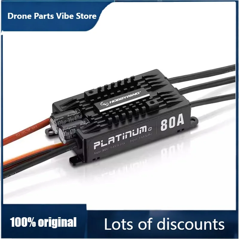 FyHobbywing Platinum 80A Pro V4 Brushless ESC For Fixed Wing Aircraft
FyHobbywing Platinum 80A Pro V4 Brushless ESC For Fixed Wing Aircraft