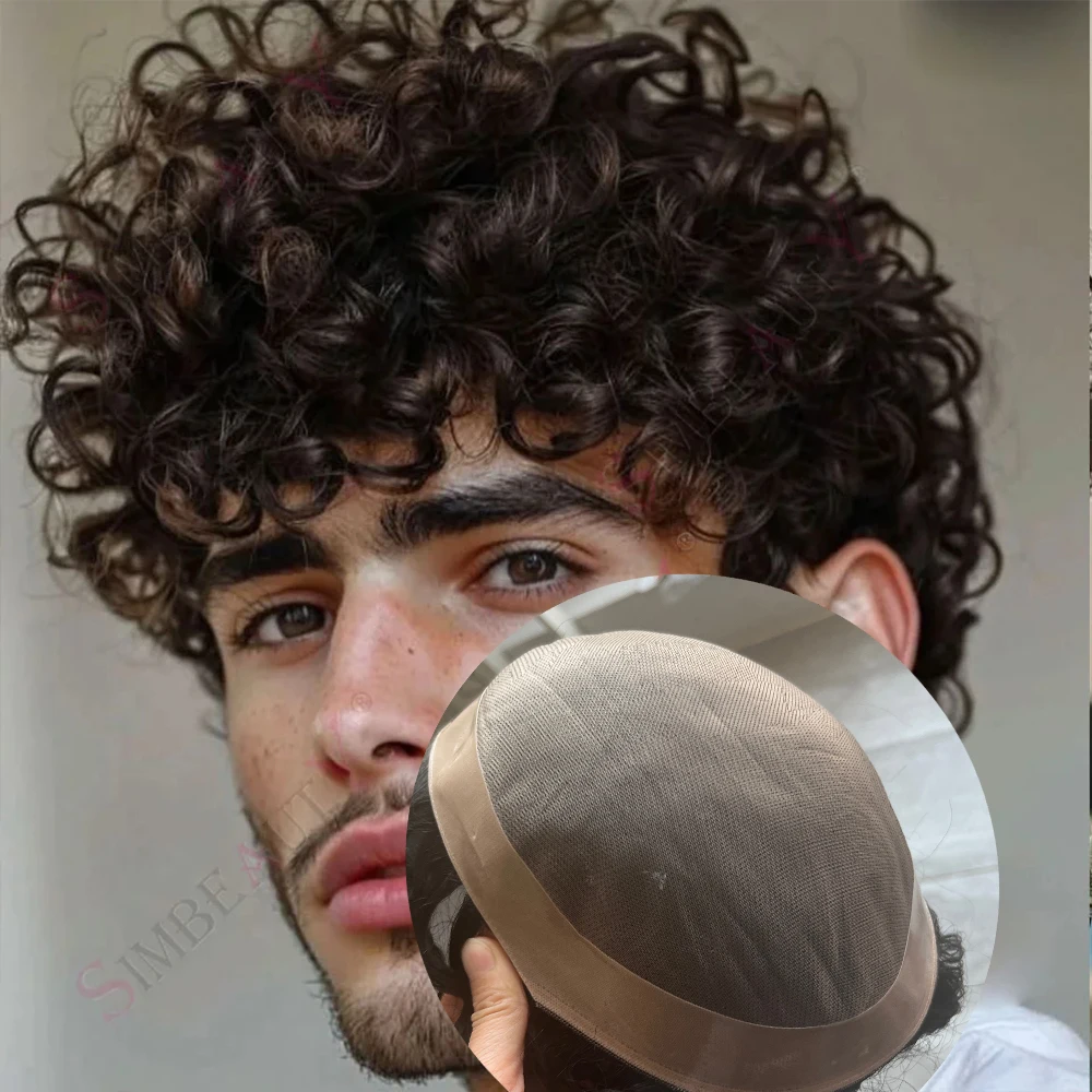 18mm 15mm Curly Afro Man Toupee Blonde Brown Black Weave Mens Wig Super Durable Mono Lace Human Hair Toupet Capillary Prosthesis
18mm 15mm Curly Afro Man Toupee Blonde Brown Black Weave Mens Wig Super Durable Mono Lace Human Hair Toupet Capillary Prosthesis