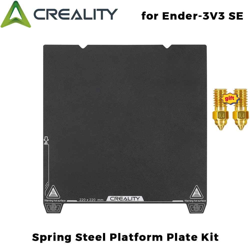 Creality Ender-3V3 SE Spring Steel Platform Plate Kit 3D Printer Accessories
Creality Ender-3V3 SE Spring Steel Platform Plate Kit 3D Printer Accessories
