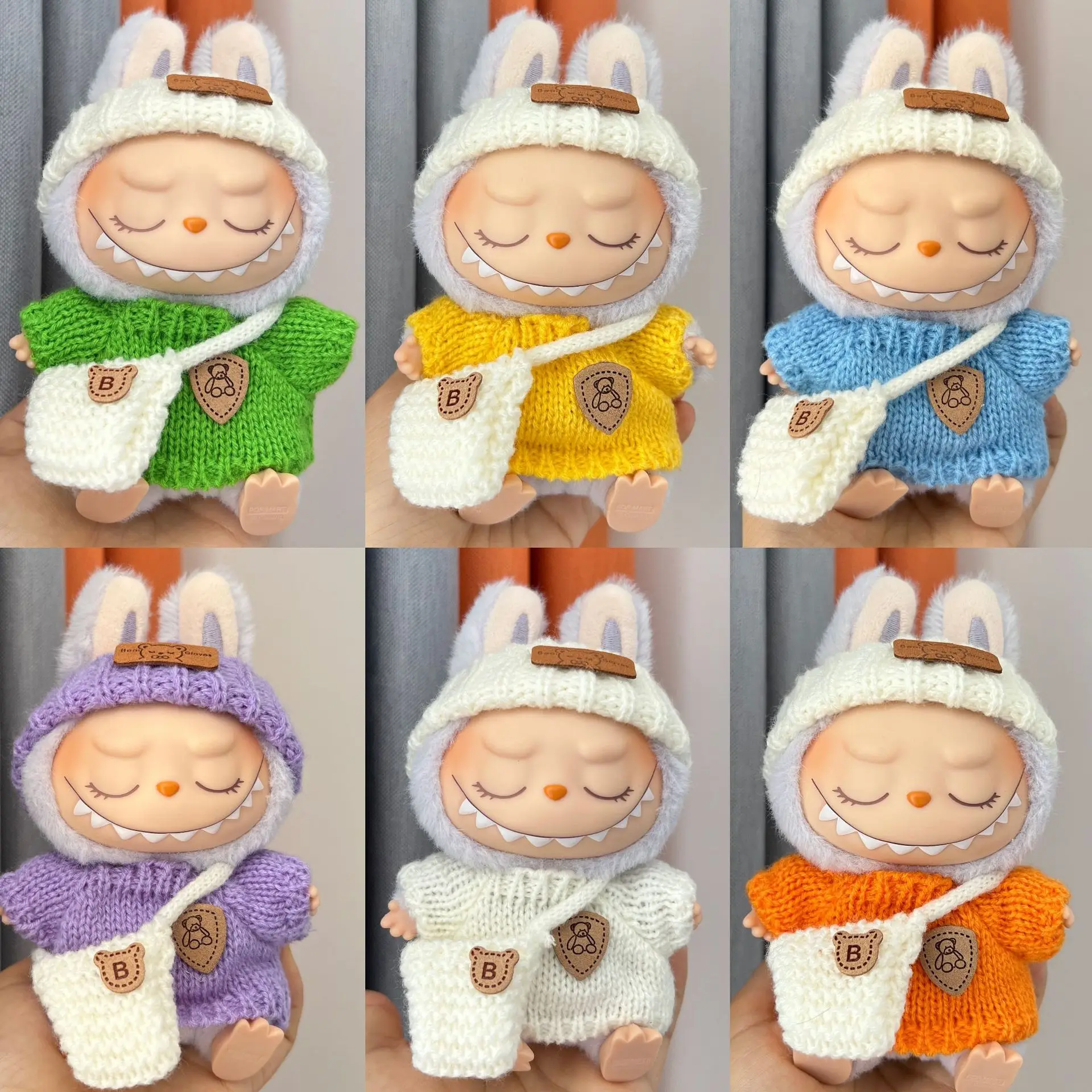Labubu 1-3 Gen Outfits Bear Sweater Set with Accessories Replaceable Clothes for Labubu 3.0 Plush PendantsLabubu 1-3 Gen Outfits
Labubu 1-3 Gen Outfits Bear Sweater Set with Accessories Replaceable Clothes for Labubu 3.0 Plush PendantsLabubu 1-3 Gen Outfits