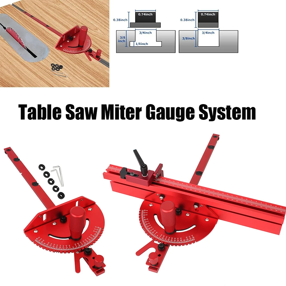 Miter Gauge Aluminum Alloy Handle Benches Table Saw Router Miter Gauge Sawing Assembly Ruler Woodworking Tools FLEXIBLE LOCKING
Miter Gauge Aluminum Alloy Handle Benches Table Saw Router Miter Gauge Sawing Assembly Ruler Woodworking Tools FLEXIBLE LOCKING