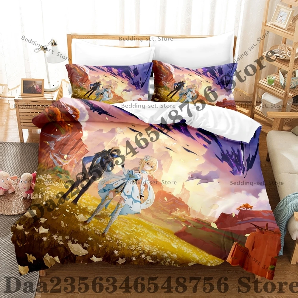 2026 Anime Aether And Lumine Bedding SetThree Piece Bedding Set - Luxury Comforter Set with Queen King Size Including pillowcase
2026 Anime Aether And Lumine Bedding SetThree Piece Bedding Set - Luxury Comforter Set with Queen King Size Including pillowcase