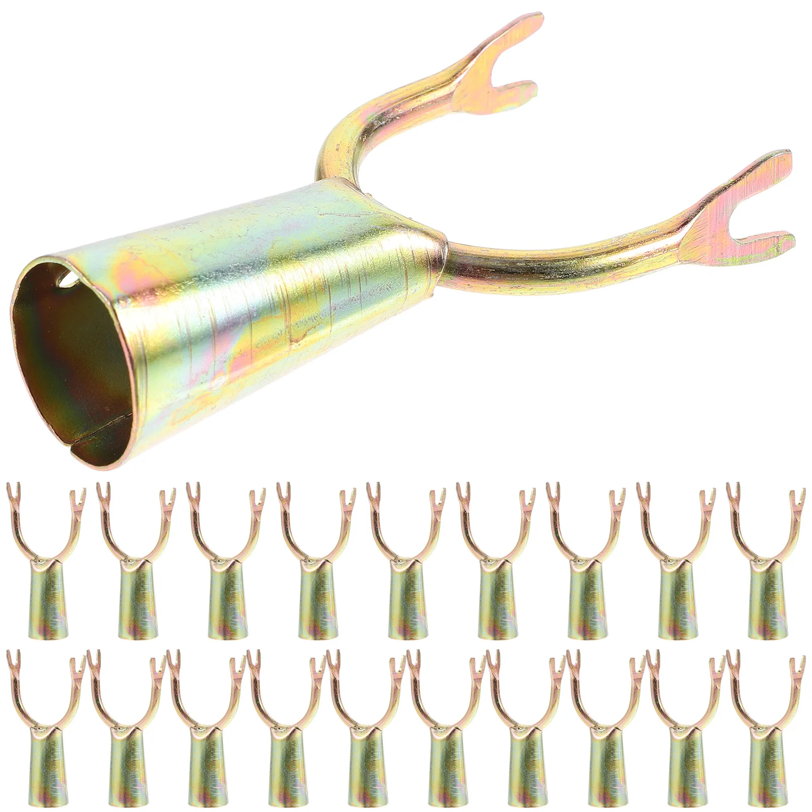20pcs Clothes Rod Bracket Head Durable Iron Easy Installation Home Closet Decorative Fork Pole Connector Replacement
20pcs Clothes Rod Bracket Head Durable Iron Easy Installation Home Closet Decorative Fork Pole Connector Replacement