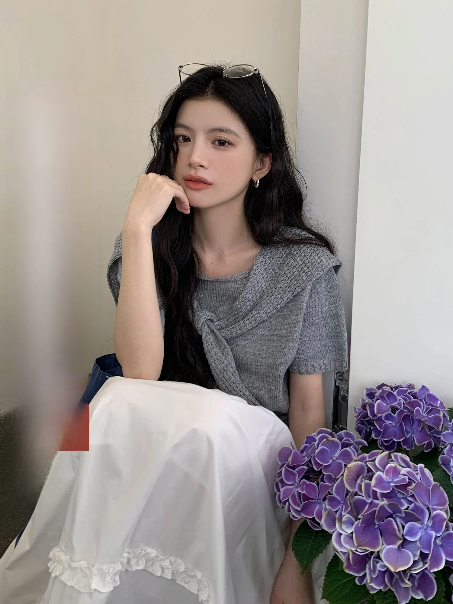 ay Knitted ort Sve Women's Top oulder awl Design Spring 2026 Faion Casual Loose Fit Pure Color Versatile Top
ay Knitted ort Sve Women's Top oulder awl Design Spring 2026 Faion Casual Loose Fit Pure Color Versatile Top