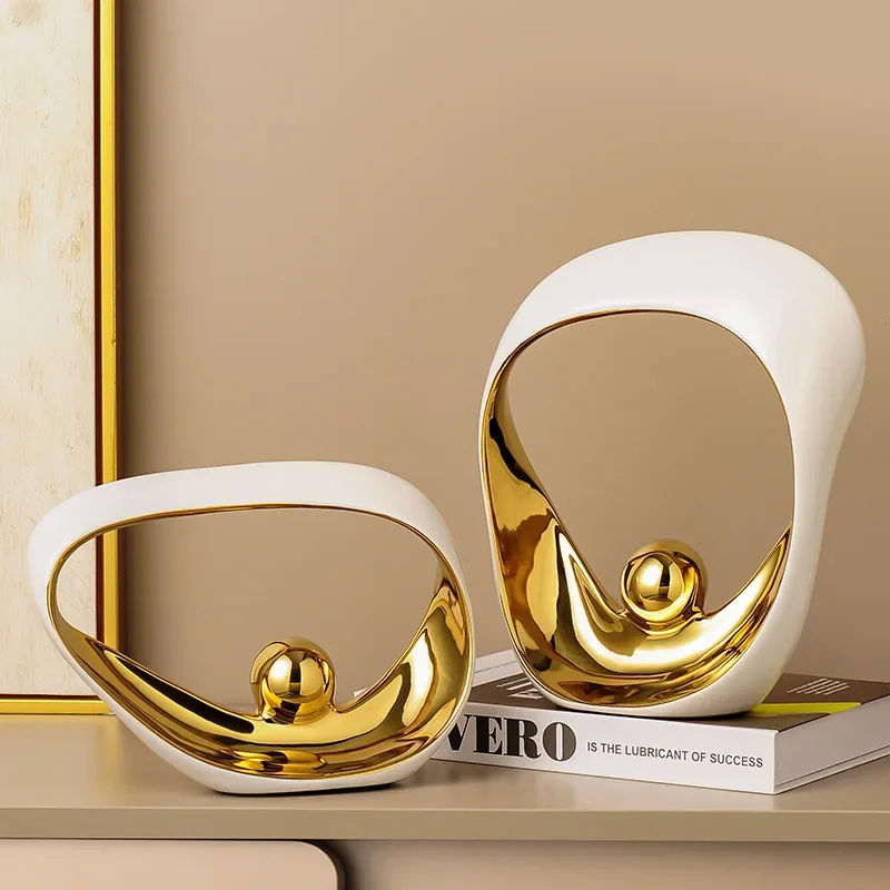 Abstract Ornaments Decorative Figurines Golden Geometric Office ornaments Sculpture Ceramic Crafts Statues Home Decoration
Abstract Ornaments Decorative Figurines Golden Geometric Office ornaments Sculpture Ceramic Crafts Statues Home Decoration