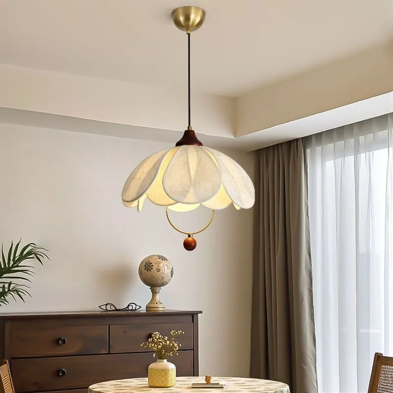 French Retro Art Petal Chandelier for Dining Room, Nordic Minimalist Walnut Color Pendant Light for Hall Luxury Decor Lighting
French Retro Art Petal Chandelier for Dining Room, Nordic Minimalist Walnut Color Pendant Light for Hall Luxury Decor Lighting