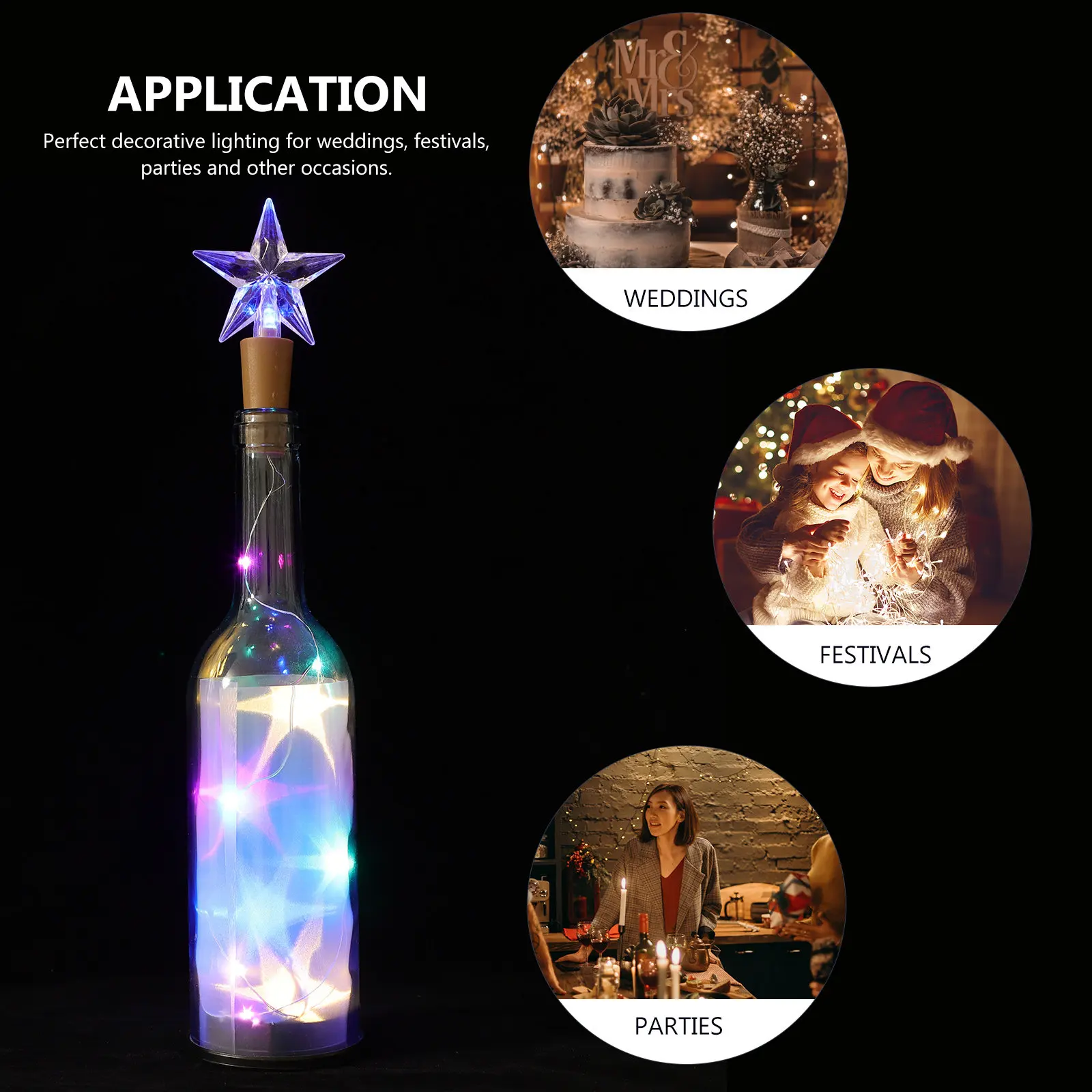2Pcs Wine Bottle Cork LED String Lights Mini Lights DIY Romantic Ambient Night Light for Bedroom Living Room Garden
2Pcs Wine Bottle Cork LED String Lights Mini Lights DIY Romantic Ambient Night Light for Bedroom Living Room Garden