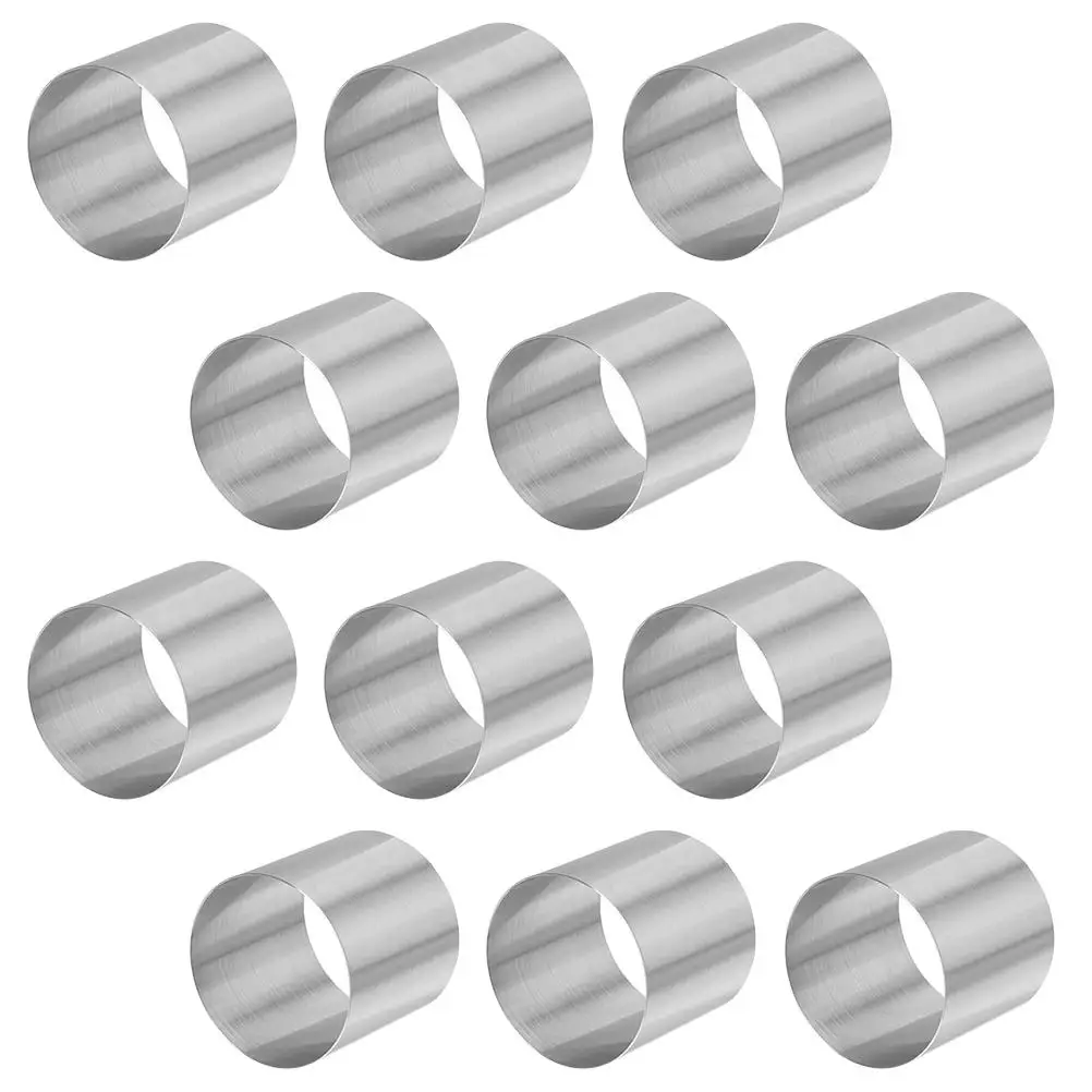 12 pcs Mini Mold 5x5x5cm Stainless Baking Mould Tools Steel Baking Tools Mousse Ring Home Bakeware Travel Forms
12 pcs Mini Mold 5x5x5cm Stainless Baking Mould Tools Steel Baking Tools Mousse Ring Home Bakeware Travel Forms
