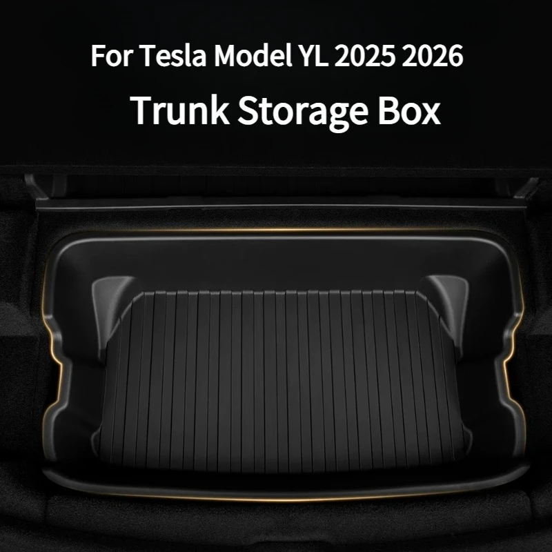 For Tesla Model YL 2025 2026 Trunk Storage Box TPE Trunk Mat Scratch-Resistant and Wear-Resistant Interior Accessories
For Tesla Model YL 2025 2026 Trunk Storage Box TPE Trunk Mat Scratch-Resistant and Wear-Resistant Interior Accessories