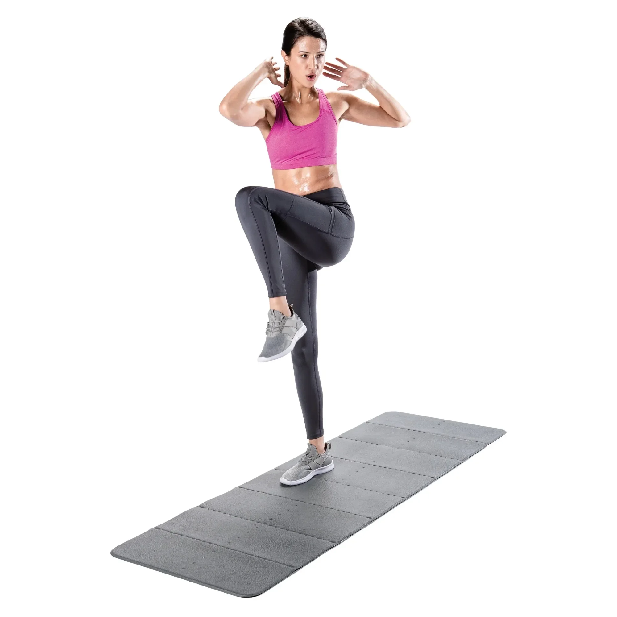 Folding Exercise Mat,22 W x 72 D x 0.375 H, Gray
Folding Exercise Mat,22 W x 72 D x 0.375 H, Gray