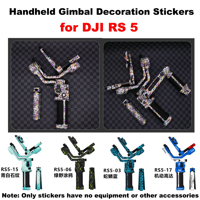 Personalized Stickers for DJI RS 5 Handheld Gimbal, Waterproof, Stain Resistant, Scratch Resistant, Gimbal Sticker Accessories.
Personalized Stickers for DJI RS 5 Handheld Gimbal, Waterproof, Stain Resistant, Scratch Resistant, Gimbal Sticker Accessories.