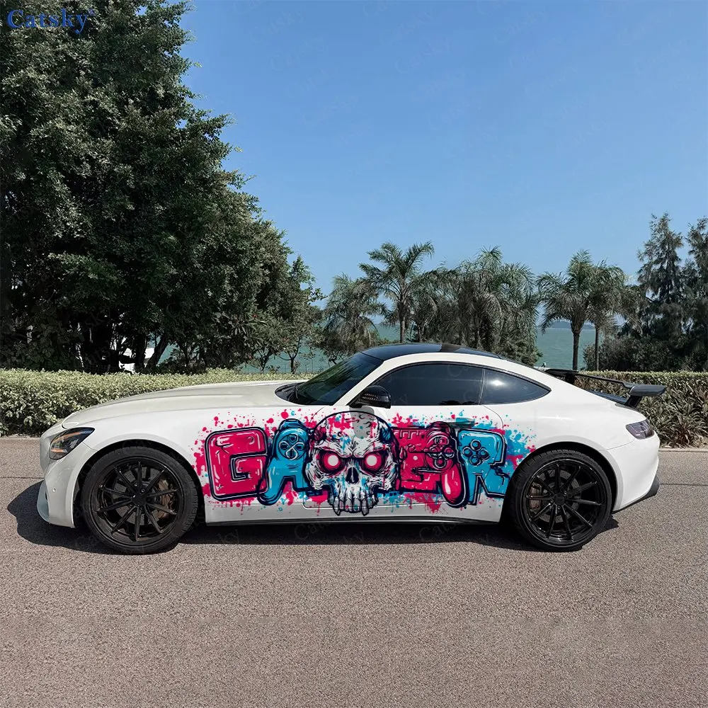 2pcs Skeleton Game Decal, Durable, Fade-Resistant, Enhance Your Vehicles Aesthetic With Bold Art Design Car Vinyl Wrap
2pcs Skeleton Game Decal, Durable, Fade-Resistant, Enhance Your Vehicles Aesthetic With Bold Art Design Car Vinyl Wrap