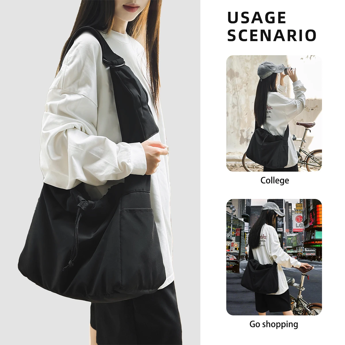 Сумка через плечо для женщин, 2023 г., новая сумка через плечо для спорта и отдыха, легкая водонепроницаемая большая вместительная сумка через плечо для пеших прогулок и покупок
Сумка через плечо для женщин, 2023 г., новая сумка через плечо для спорта и отдыха, легкая водонепроницаемая большая вместительная сумка через плечо для пеших прогулок и покупок