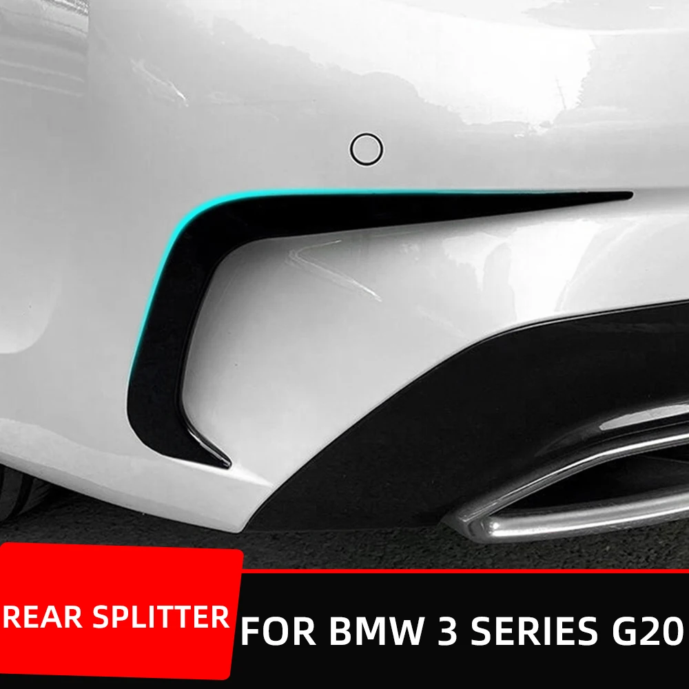 For BMW 3 Series G20 Rear Bumper Side Canard Cover Trim Splitter Air Vent Cover ABS Black Carbon Car Exterior Accessories Parts
For BMW 3 Series G20 Rear Bumper Side Canard Cover Trim Splitter Air Vent Cover ABS Black Carbon Car Exterior Accessories Parts