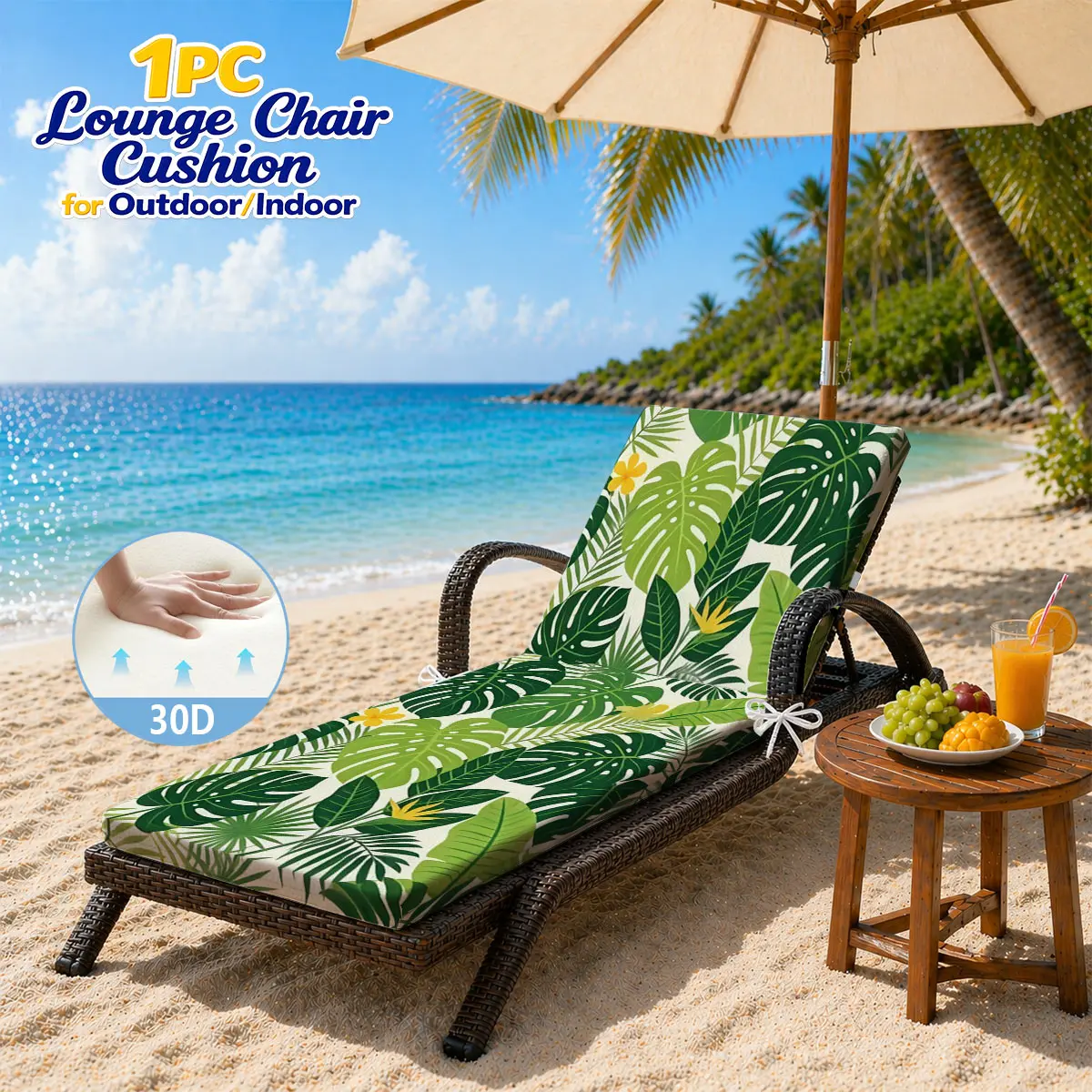 Tropical Hawaiian Fruit Print Lounge Pad, Indoor/Outdoor, Soft Skin-Friendly, Easy-Clean/Care – Beach, Patio, Pool, Garden, Home
Tropical Hawaiian Fruit Print Lounge Pad, Indoor/Outdoor, Soft Skin-Friendly, Easy-Clean/Care – Beach, Patio, Pool, Garden, Home