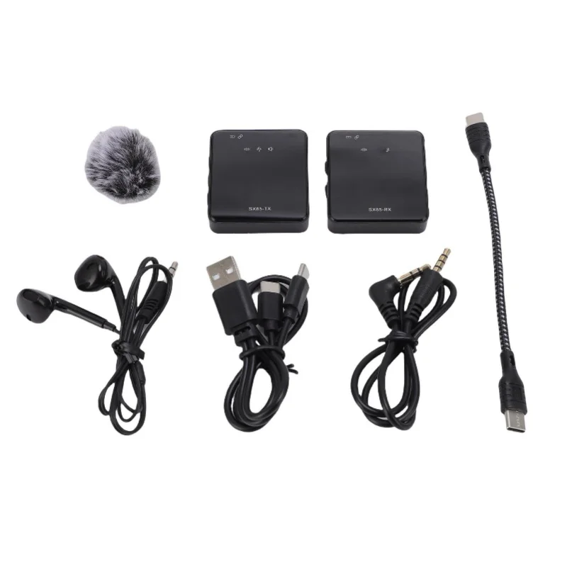 Wireless Lavalier Microphone Noise Reduction Bluetooth Mini Clip On Mic With Wired Headphone For Interview Video Recording
Wireless Lavalier Microphone Noise Reduction Bluetooth Mini Clip On Mic With Wired Headphone For Interview Video Recording