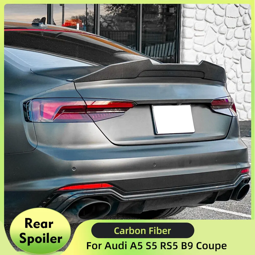 Car Rear Trunk Spoiler Boot Lip Wing for Audi A5 S5 RS5 B9 Coupe 2 Door Not for Convertible 2017-2023 Carbon Fiber Spoiler
Car Rear Trunk Spoiler Boot Lip Wing for Audi A5 S5 RS5 B9 Coupe 2 Door Not for Convertible 2017-2023 Carbon Fiber Spoiler