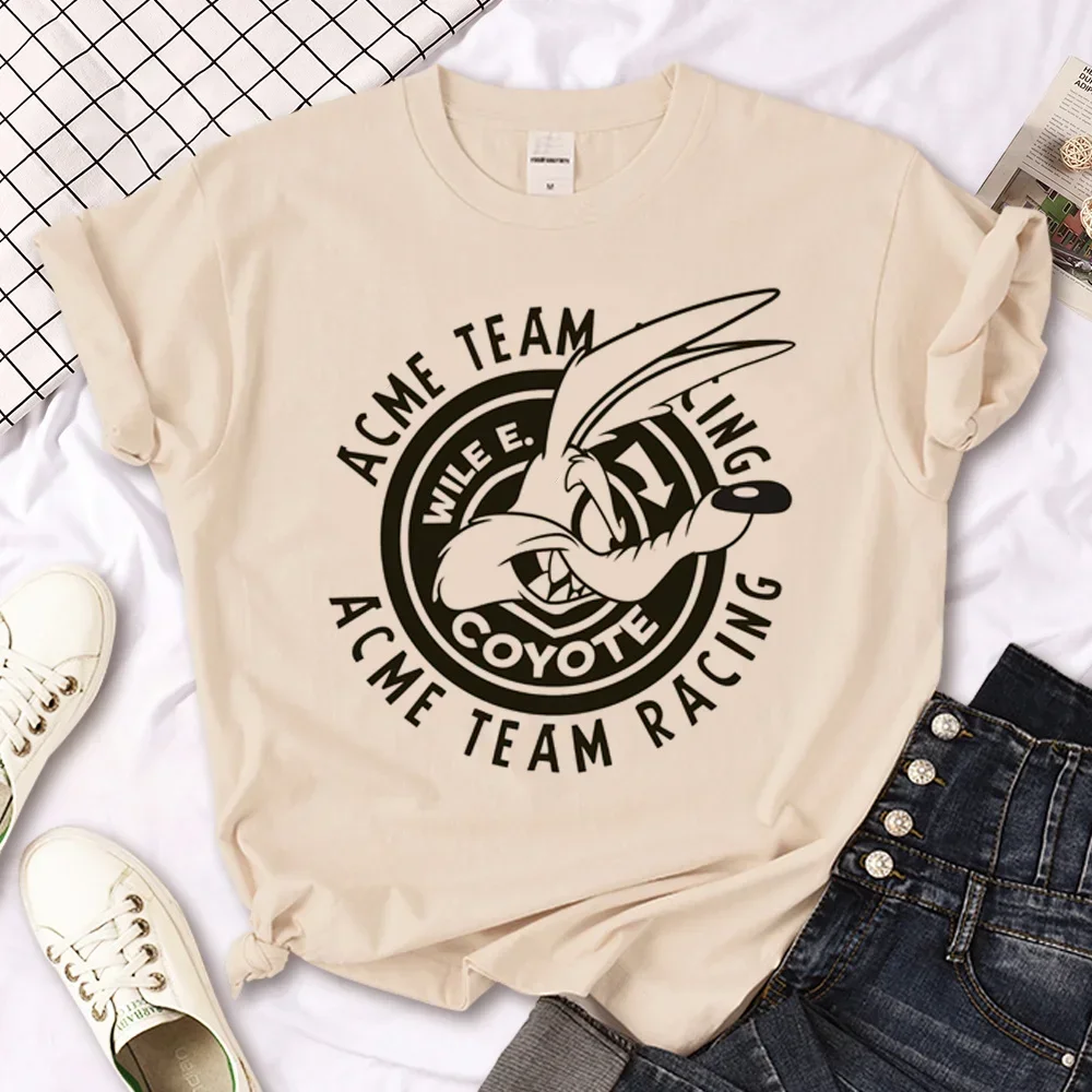Женская аниме футболка Wile e с койотом, женская летняя футболка в стиле Харадзюку
Женская аниме футболка Wile e с койотом, женская летняя футболка в стиле Харадзюку
