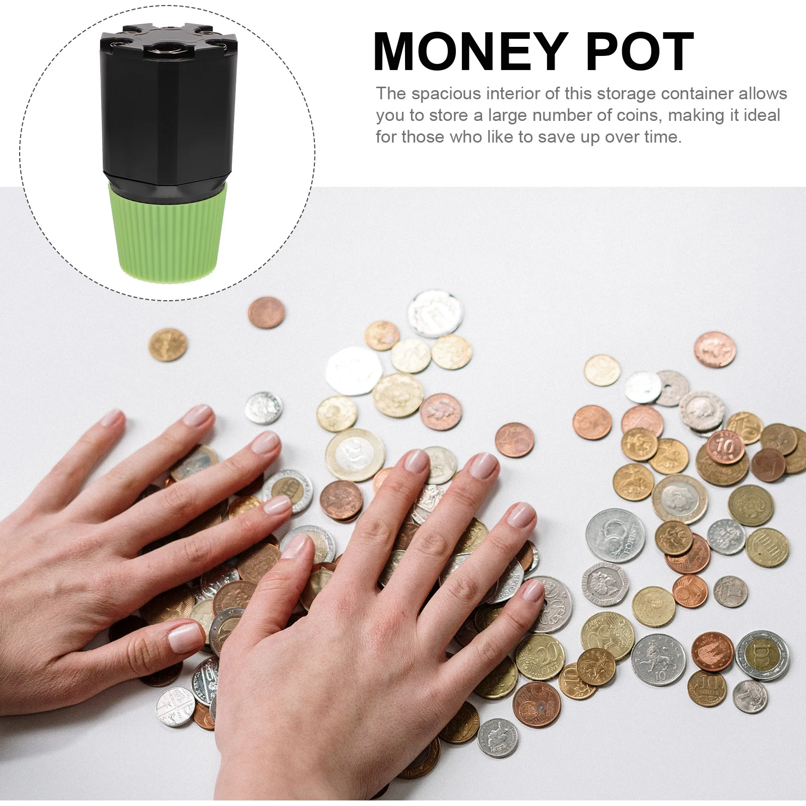 Holder Portable Plastic Coin Container Automatic Counting Large Capacity Storage For Vehicle Desk Organizer
Holder Portable Plastic Coin Container Automatic Counting Large Capacity Storage For Vehicle Desk Organizer