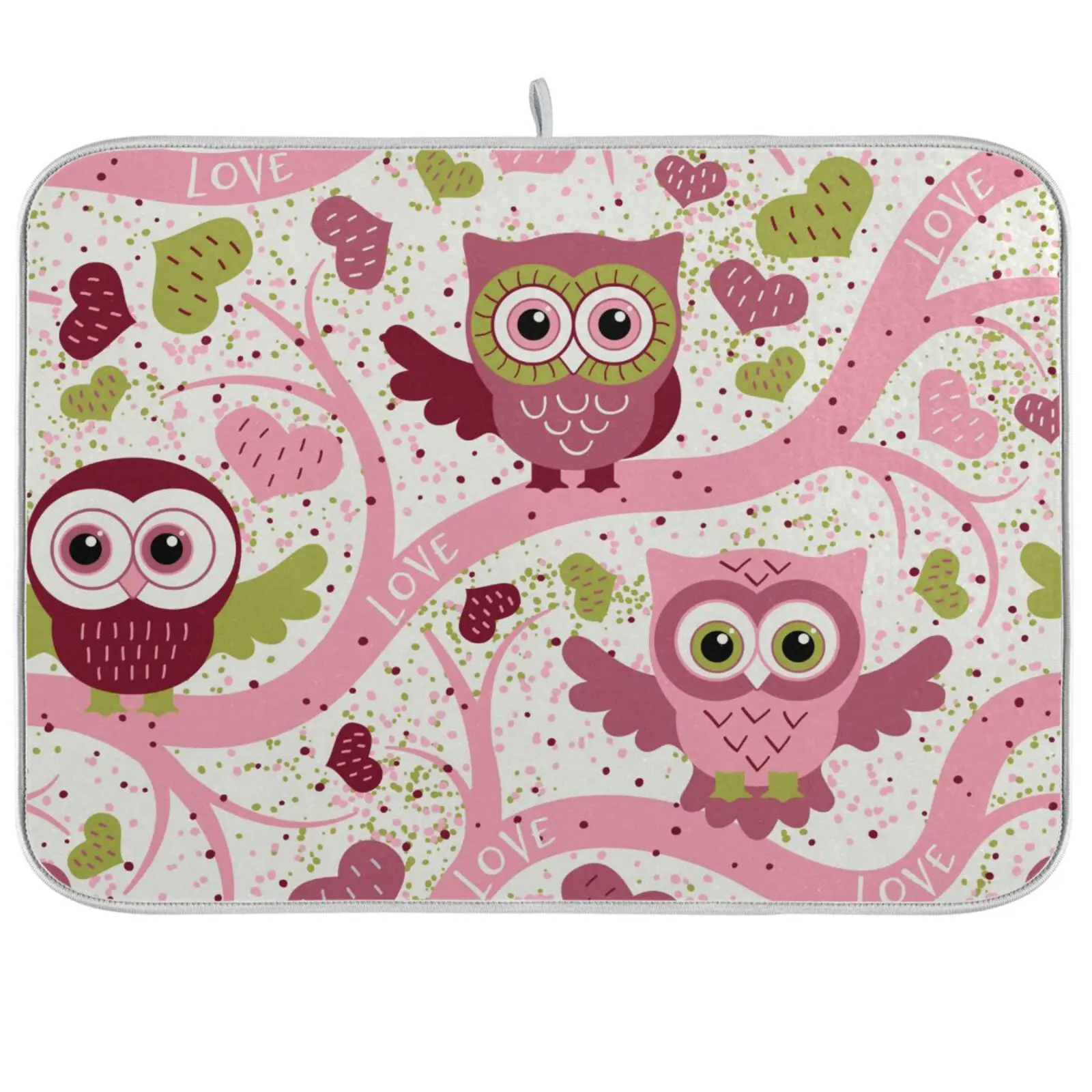Kitchen Dish Drying Mat Cartoon Owl Print Microfiber Absorbent Table Placemat Non-Slip Heat Resistant Drain Drying Pad Cushion
Kitchen Dish Drying Mat Cartoon Owl Print Microfiber Absorbent Table Placemat Non-Slip Heat Resistant Drain Drying Pad Cushion