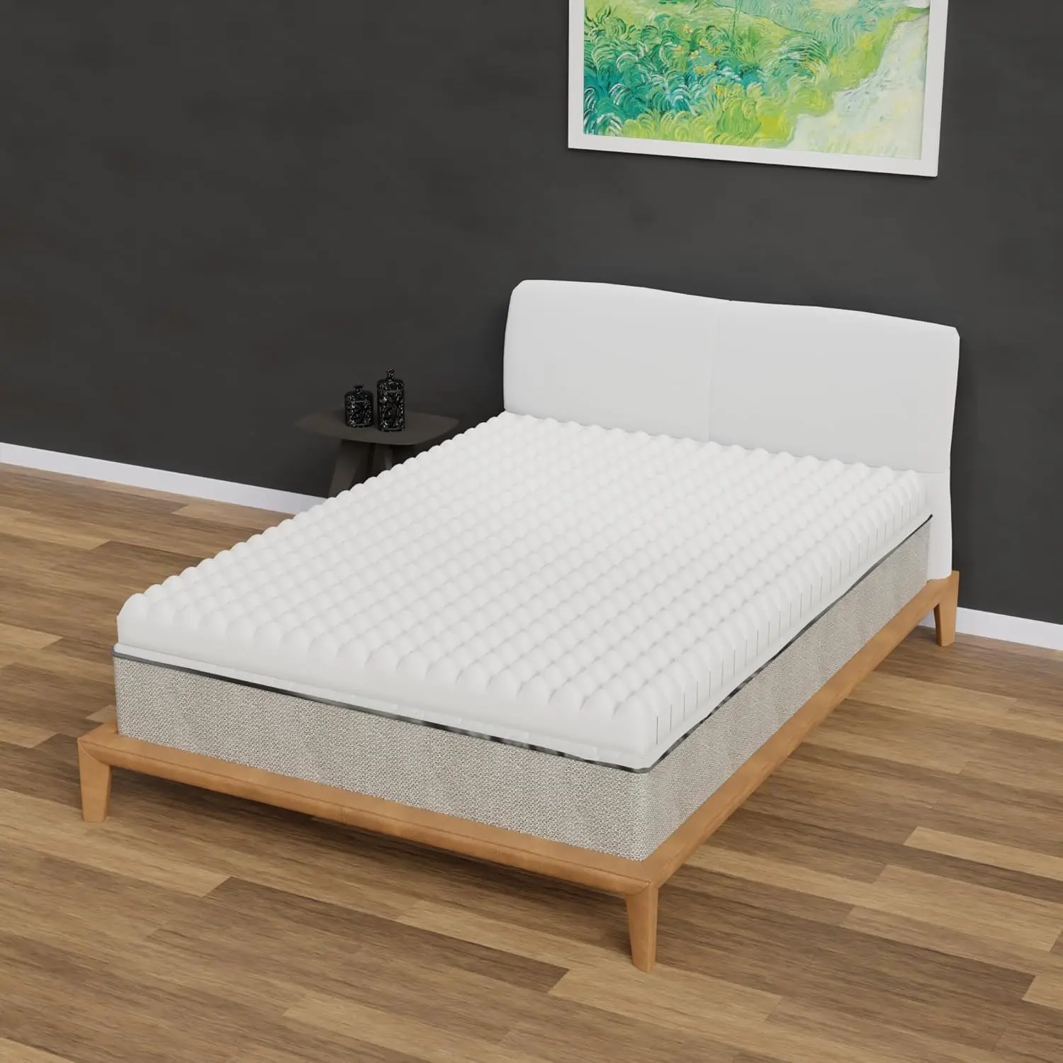 , 3-Inch Convoluted High Density Foam Mattress Topper, Certipur-Us Certified For Superior Comfort And Support, Queen, White
, 3-Inch Convoluted High Density Foam Mattress Topper, Certipur-Us Certified For Superior Comfort And Support, Queen, White