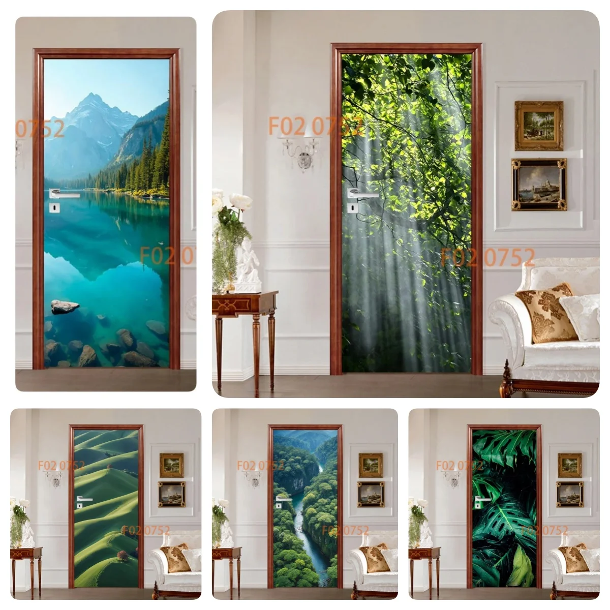 Nature River Mountain Door Curtain Waterproof Peel and Stick Doors Decals Jungle Scenery Wrap for Wardrobe Door Aesthetics Decor
Nature River Mountain Door Curtain Waterproof Peel and Stick Doors Decals Jungle Scenery Wrap for Wardrobe Door Aesthetics Decor