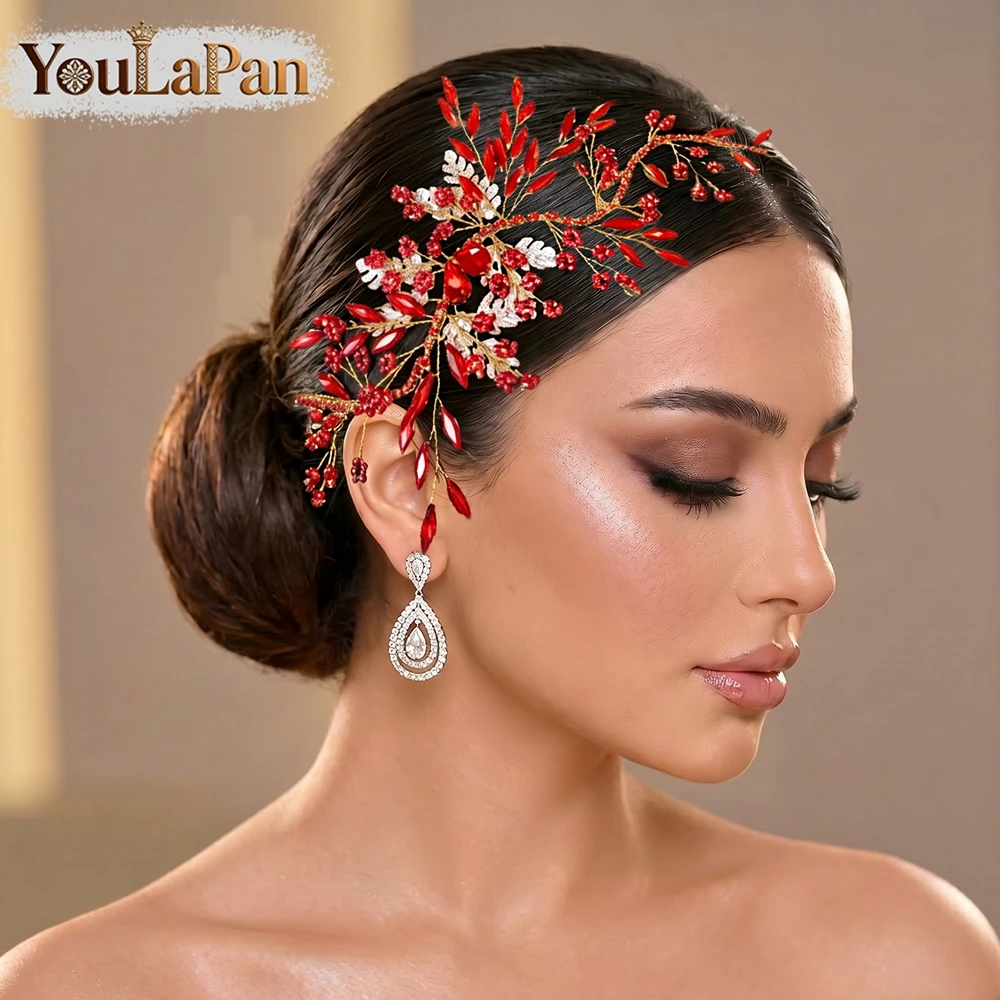 YouLaPan Trendy Rhinestone Beaded Bride Flower Hair Pieces Red Color Wedding Headbands Vintage Hair Accessories For Party HP277
YouLaPan Trendy Rhinestone Beaded Bride Flower Hair Pieces Red Color Wedding Headbands Vintage Hair Accessories For Party HP277