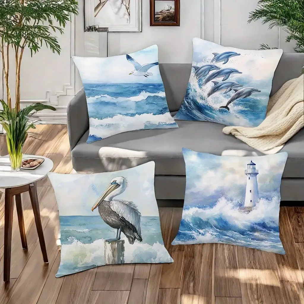 Прибрежная акварельная наволочка-дельфин и маяк, наволочка для морской сцены для дивана, спальни, гостиной
Прибрежная акварельная наволочка-дельфин и маяк, наволочка для морской сцены для дивана, спальни, гостиной