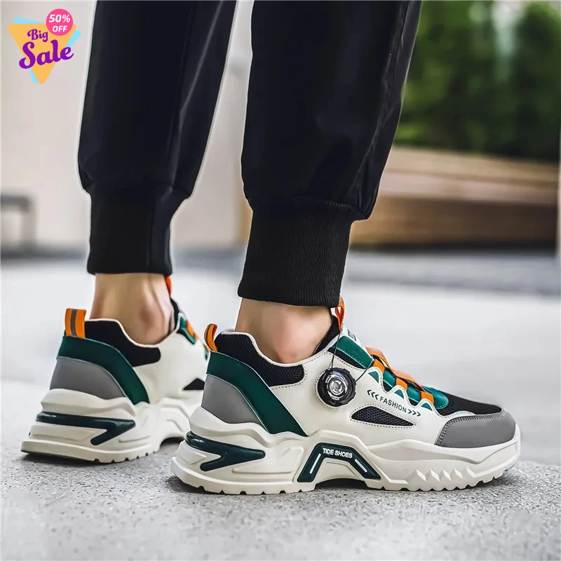 Men's Korean rotating buckle fashion casual sports shoes four season soft soled non slip outdoor running shoes student sneakers
Men's Korean rotating buckle fashion casual sports shoes four season soft soled non slip outdoor running shoes student sneakers