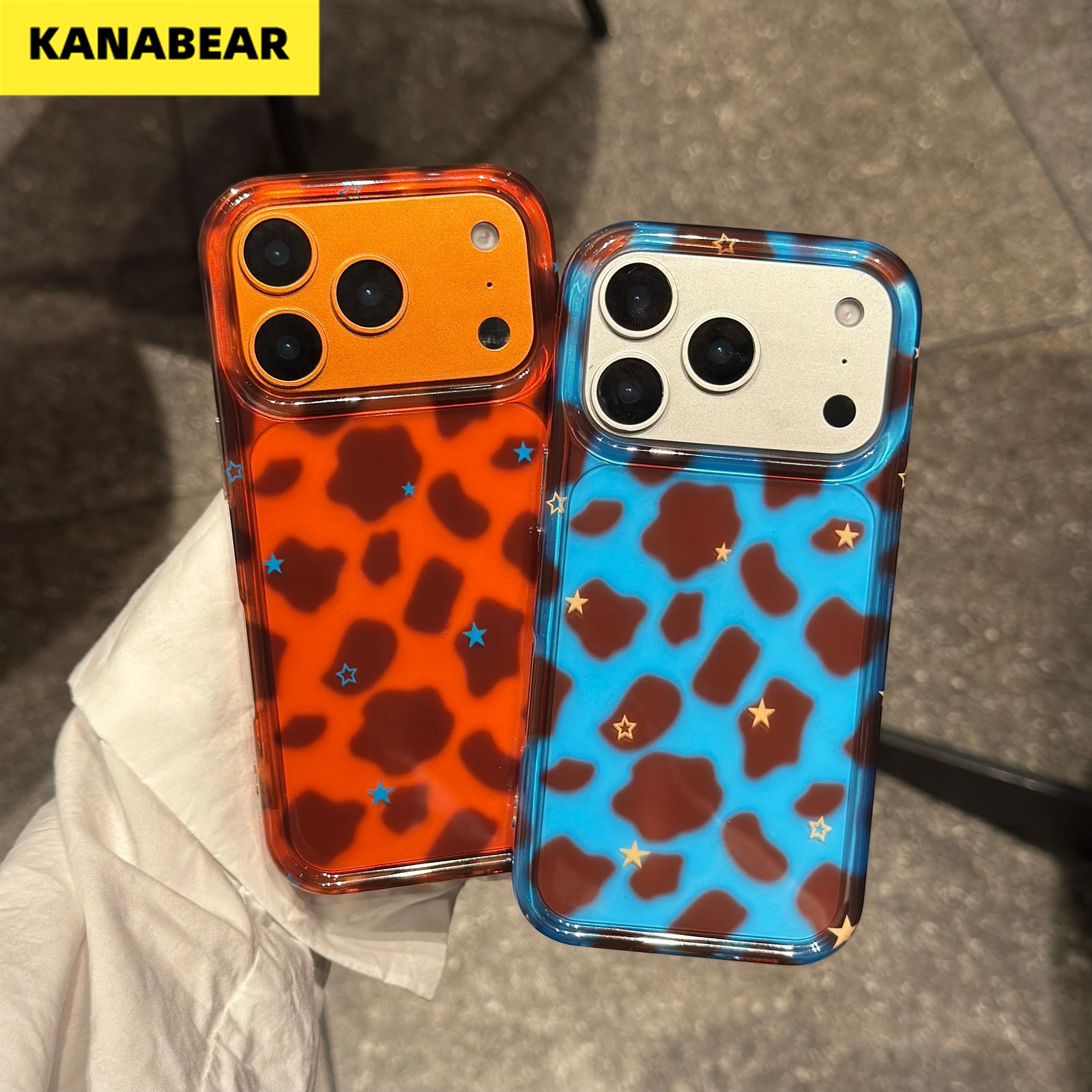 Shockproof and Durable Case for iPhone 17 - 15 Series, Semi - Transparent Blue with Brown Leopard Print & Stars
Shockproof and Durable Case for iPhone 17 - 15 Series, Semi - Transparent Blue with Brown Leopard Print & Stars