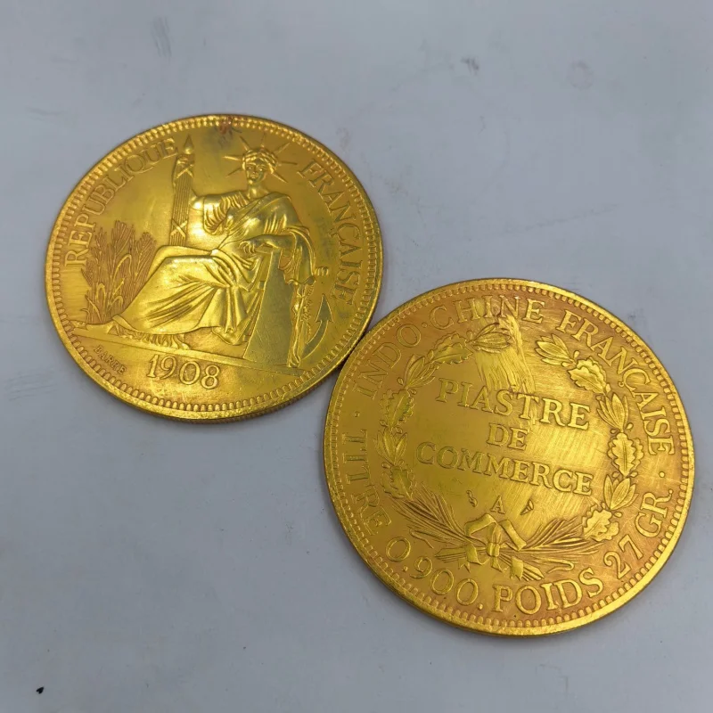 Antique Craft Gold and Silver Yuan Seven-Cornered Head Shiyuan Gold Coin Diameter 8.8cm Craft Ornament
Antique Craft Gold and Silver Yuan Seven-Cornered Head Shiyuan Gold Coin Diameter 8.8cm Craft Ornament