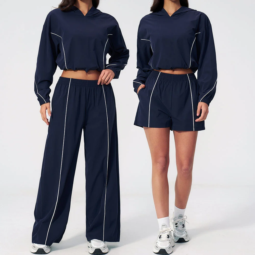 Summer Sunscreen Sports Set 2piece Yoga Women's Fitness Set Sunscreen Long Sleeve Zipper Top Fitness Exercise Speed Drying Pants
Summer Sunscreen Sports Set 2piece Yoga Women's Fitness Set Sunscreen Long Sleeve Zipper Top Fitness Exercise Speed Drying Pants