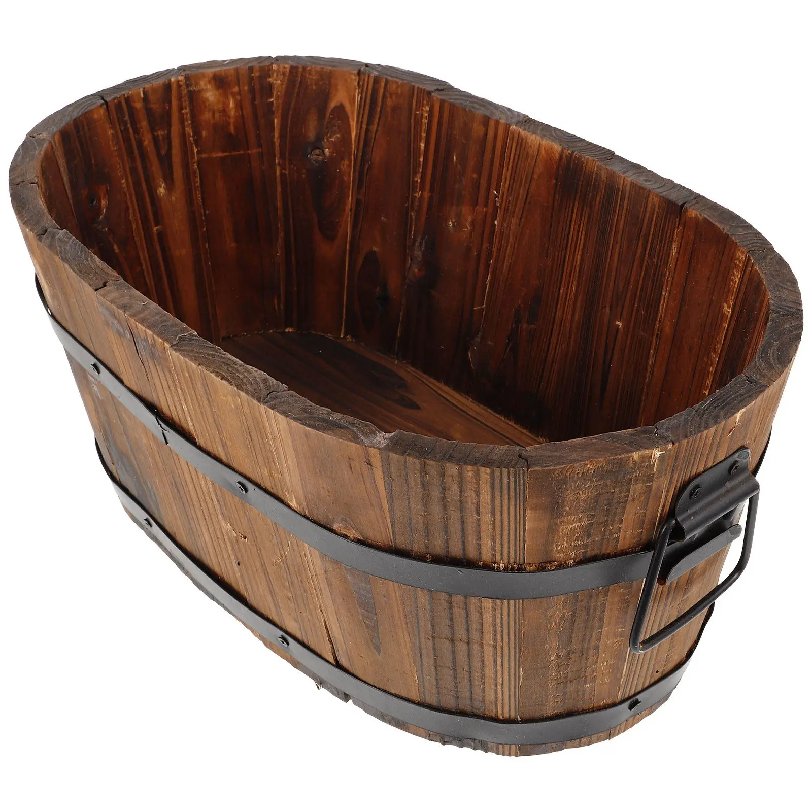 Wooden Planter Barrel Flowerpot Hand-Polished Natural Wood Plant Pot Holder Garden Decoration Indoor Outdoor Flower Planting
Wooden Planter Barrel Flowerpot Hand-Polished Natural Wood Plant Pot Holder Garden Decoration Indoor Outdoor Flower Planting