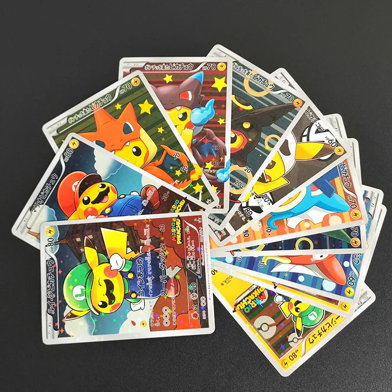 DIY Proxy PTCG японский Марио Луиджи Пикачу ролевые магистры Пончо-носодержащие Пикачу Звезды Флэш-Хобби Коллекция Карточная игрушка
DIY Proxy PTCG японский Марио Луиджи Пикачу ролевые магистры Пончо-носодержащие Пикачу Звезды Флэш-Хобби Коллекция Карточная игрушка