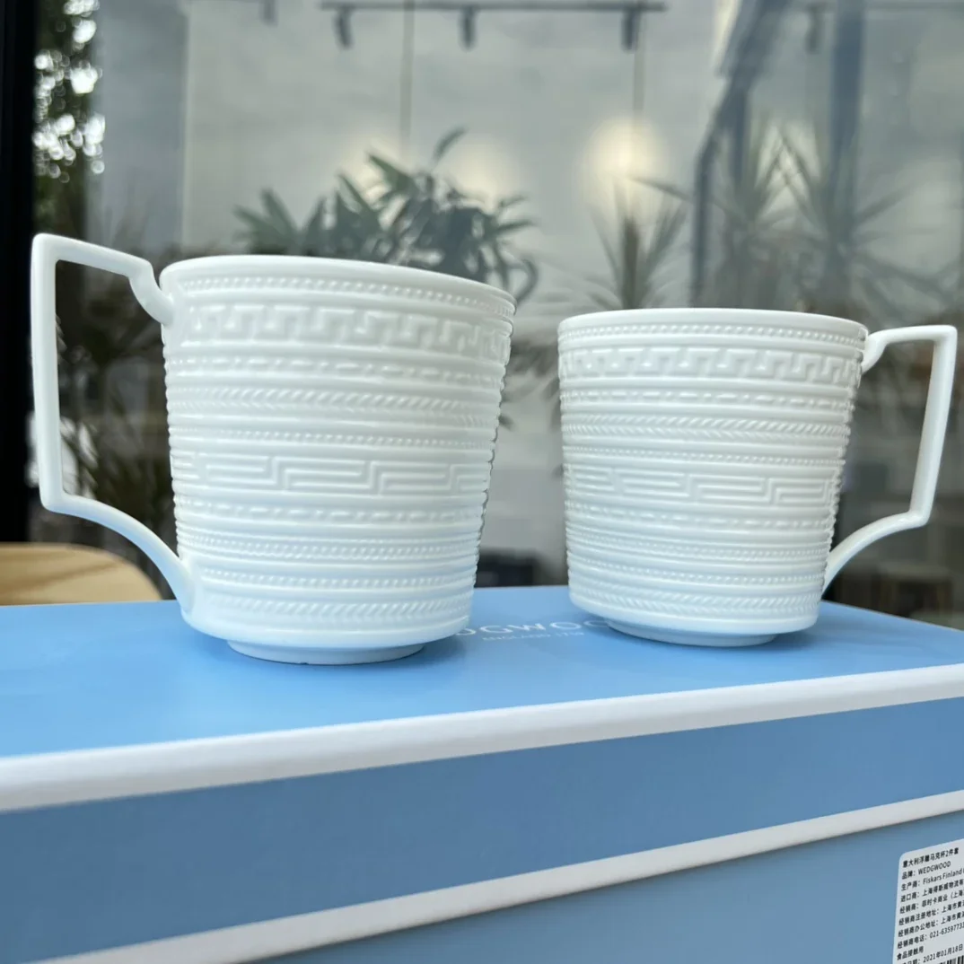 British European-Style Embossed Mug Coffee Cup Gift Box European-Style Simple White Cup Hot Water Mug Hot Water Mug
British European-Style Embossed Mug Coffee Cup Gift Box European-Style Simple White Cup Hot Water Mug Hot Water Mug