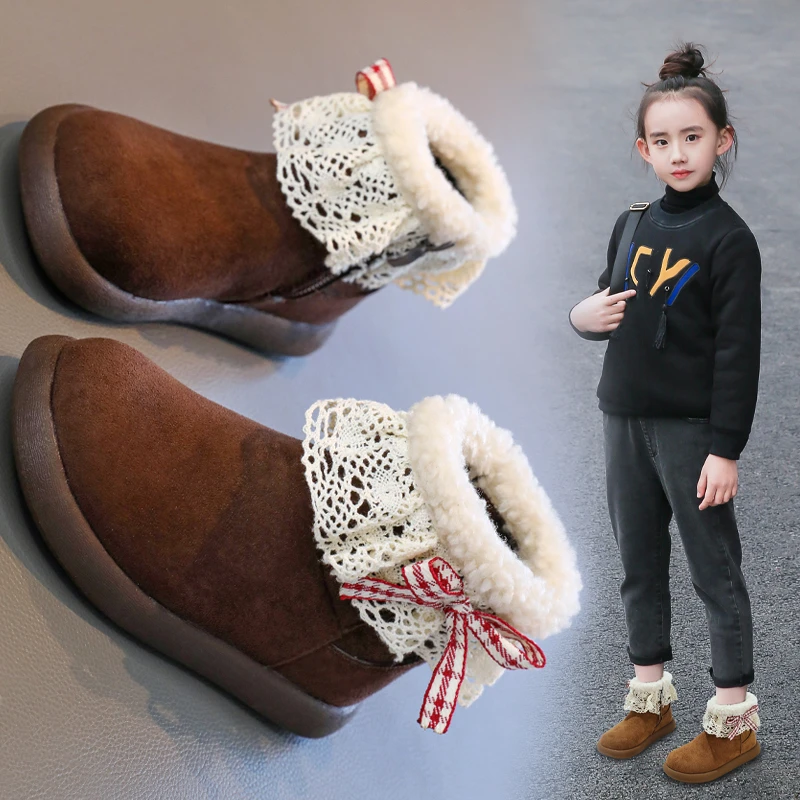 2025 детские винтажные повседневные универсальные зимние сапоги на толстой подошве, утепленные хлопковые модные ботинки на плоской подошве с кружевом и бантом для девочек
2025 детские винтажные повседневные универсальные зимние сапоги на толстой подошве, утепленные хлопковые модные ботинки на плоской подошве с кружевом и бантом для девочек