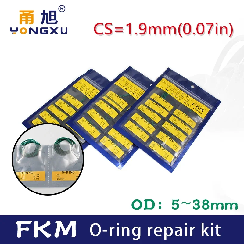 Комплект для ремонта FKM, толщина CS1.9mm, зеленое фторкаучуковое кольцо, разные размеры, износостойкое уплотнительное кольцо, масляные прокладки
Комплект для ремонта FKM, толщина CS1.9mm, зеленое фторкаучуковое кольцо, разные размеры, износостойкое уплотнительное кольцо, масляные прокладки