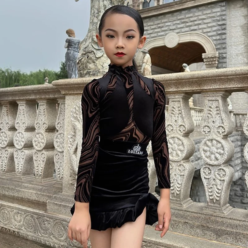 Velvet Lolita Professional Latin Dancewear Children Kids Girl Print Bodysuit and Skirt Set Ballroom Dancing Rumba Chacha Costume
Velvet Lolita Professional Latin Dancewear Children Kids Girl Print Bodysuit and Skirt Set Ballroom Dancing Rumba Chacha Costume