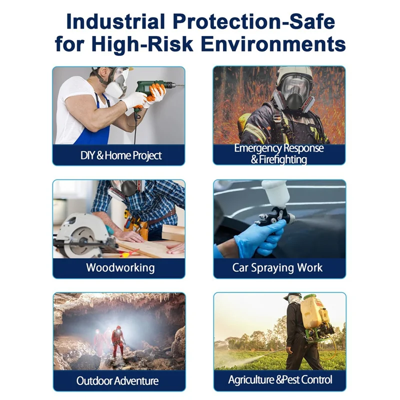 A02M-High-Quality Silicone Full Face Respirator, 6800 Mask With 6001&2091 Filters, Bayonet Lock System For Reliable Protection
A02M-High-Quality Silicone Full Face Respirator, 6800 Mask With 6001&2091 Filters, Bayonet Lock System For Reliable Protection