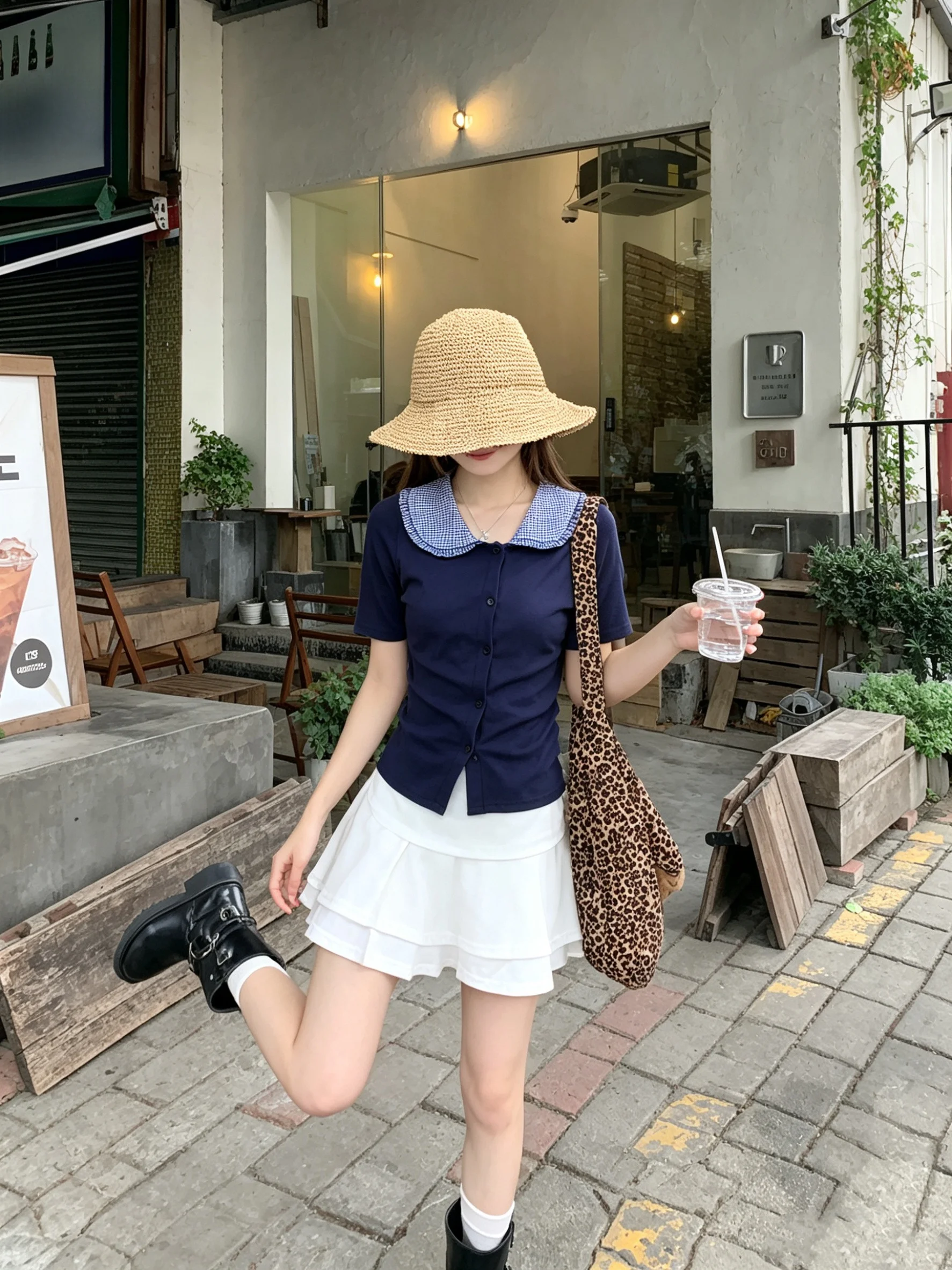 Short Collar Open Cardigan Top Women's Regular Fit Summer Design Small Size Blue Shirt Korean Style Commute Fashion
Short Collar Open Cardigan Top Women's Regular Fit Summer Design Small Size Blue Shirt Korean Style Commute Fashion