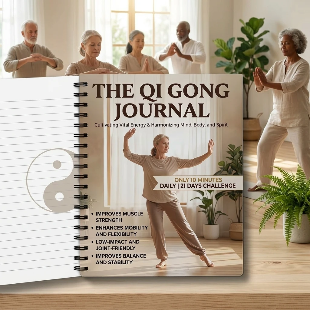 Recycled Paper QiGong Journal For Seniors Health Wellness Guide Large Print Breathing Exercises Clear Instructions 60 Pages
Recycled Paper QiGong Journal For Seniors Health Wellness Guide Large Print Breathing Exercises Clear Instructions 60 Pages