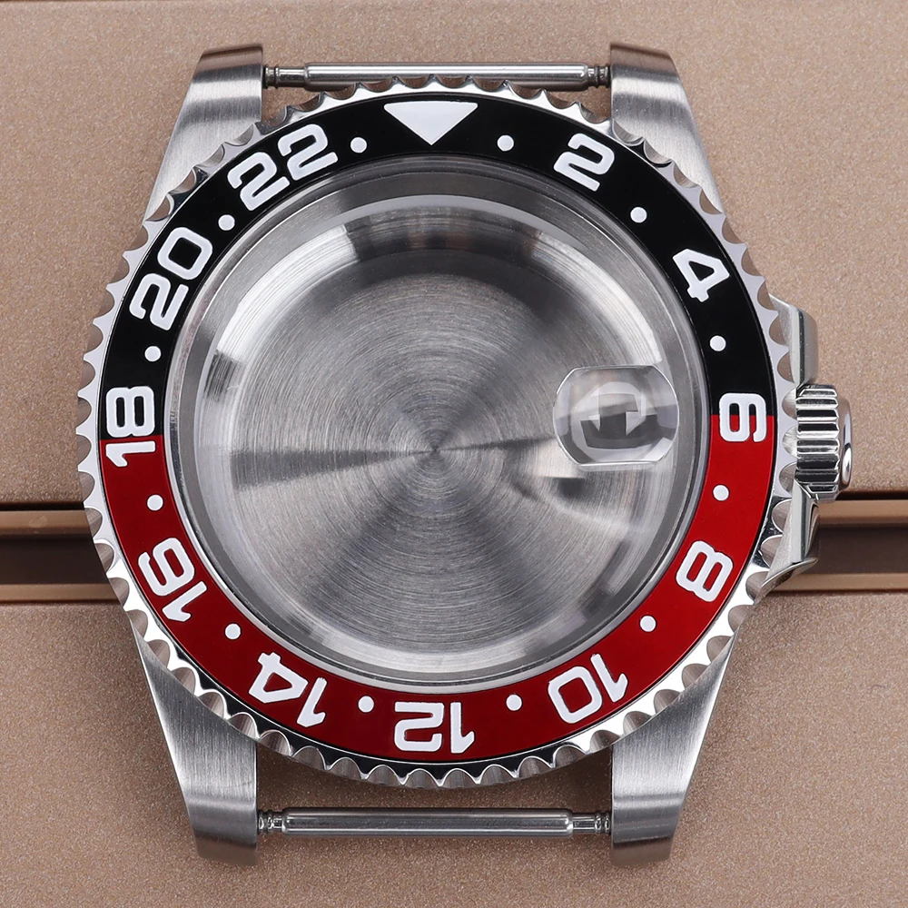 40mm GMT Bezel Watch Case 316L Stainless Steel Fit NH34/NH35/NH36 Movement Men's Mechanical Watch Modification Watch Accessories
40mm GMT Bezel Watch Case 316L Stainless Steel Fit NH34/NH35/NH36 Movement Men's Mechanical Watch Modification Watch Accessories