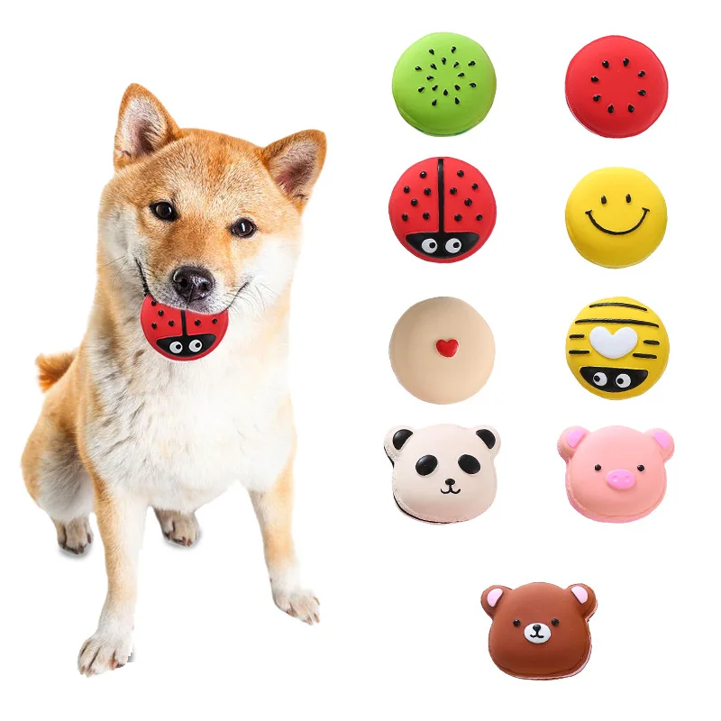 Latex Dog Toy Cartoon Macaron Small And Cute Design Self High And Bite Resistant Pet Toy
Latex Dog Toy Cartoon Macaron Small And Cute Design Self High And Bite Resistant Pet Toy