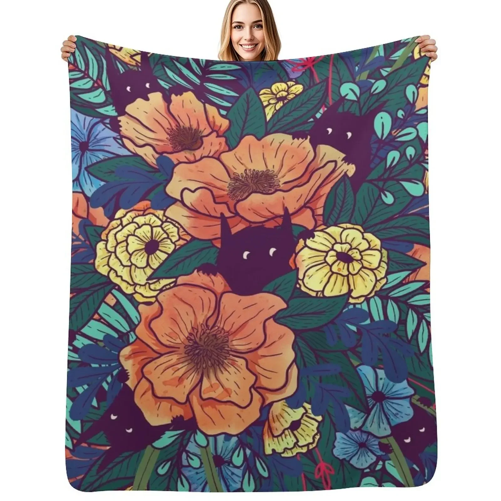 Wild Flowers Throw Blanket bed plaid Weighted Nap Blanket
Wild Flowers Throw Blanket bed plaid Weighted Nap Blanket