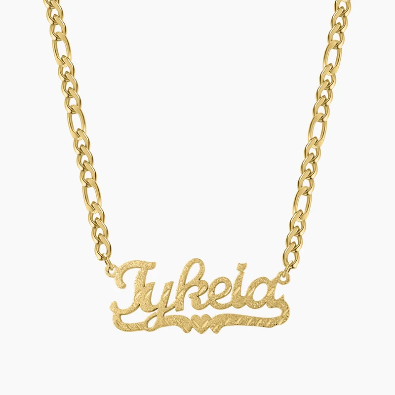 New Diamond Cut Heart Name Customized Necklace High Quality Stainless Steel Frosted Nameplate Pendant Charm Jewelry Couple Gift
New Diamond Cut Heart Name Customized Necklace High Quality Stainless Steel Frosted Nameplate Pendant Charm Jewelry Couple Gift