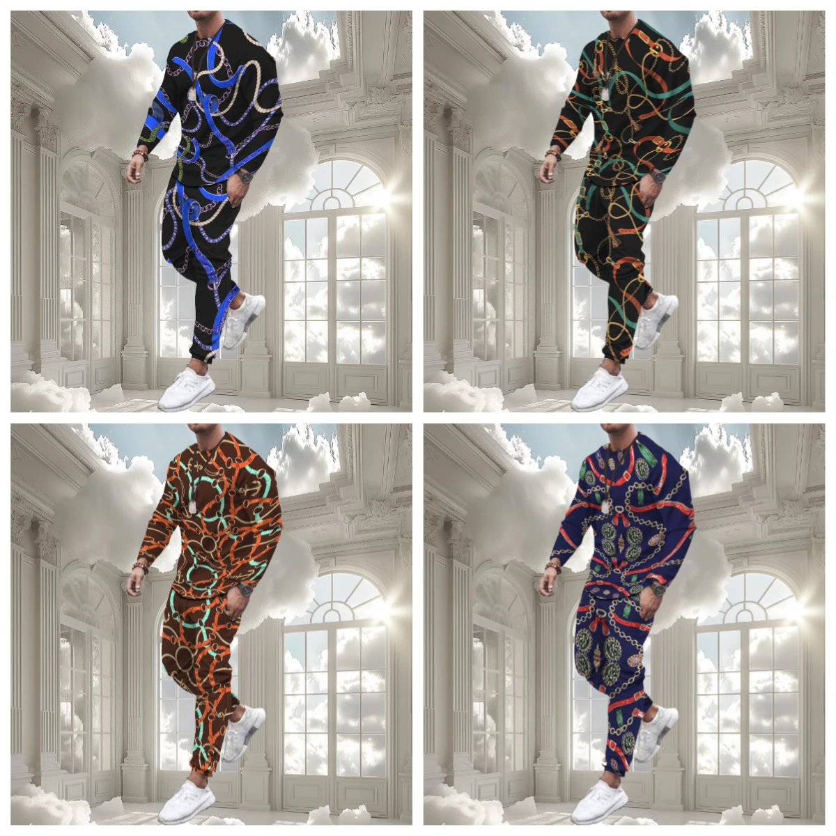 НОВЫЕ новейшие взрывные костюмы с 3D принтом в этническом стиле, охотничьи граффити, мужская модная тенденция, футболка с длинными рукавами, брюки, комплект для взрослых
НОВЫЕ новейшие взрывные костюмы с 3D принтом в этническом стиле, охотничьи граффити, мужская модная тенденция, футболка с длинными рукавами, брюки, комплект для взрослых