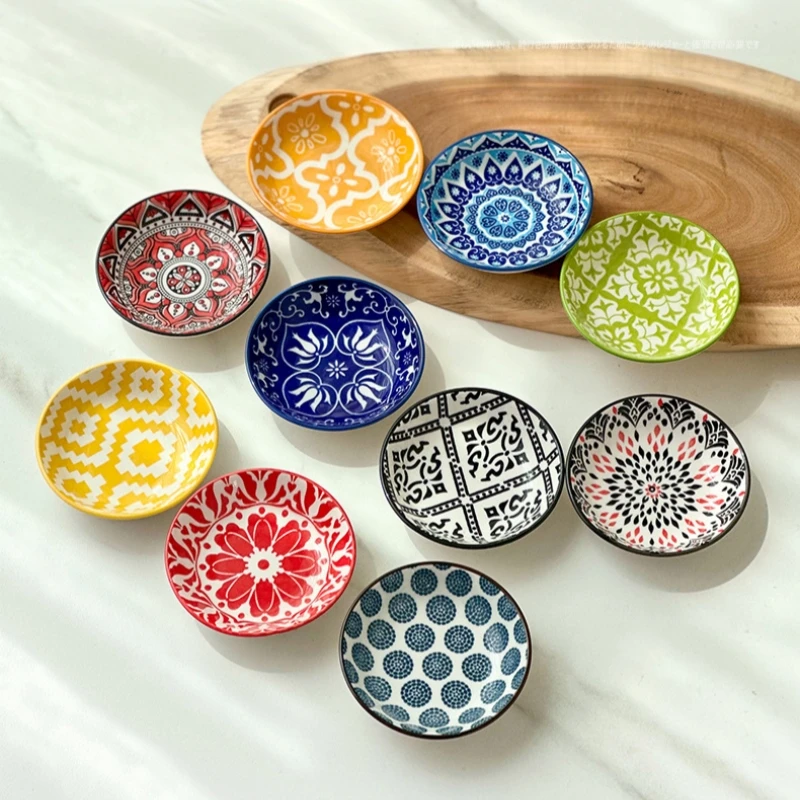 10Pcs Bohemian Under‑Glaze Hand‑Painted Ceramic Sauce Dishes, Seasoning Plates for Home Kitchen Restaurant Tableware Accessories
10Pcs Bohemian Under‑Glaze Hand‑Painted Ceramic Sauce Dishes, Seasoning Plates for Home Kitchen Restaurant Tableware Accessories