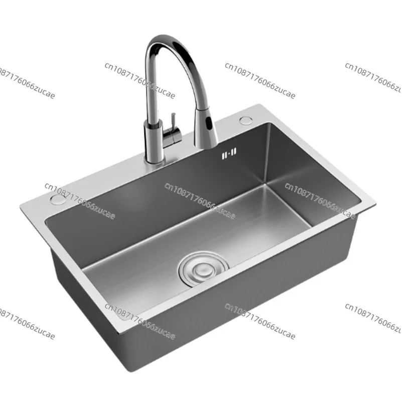 Creative Brushed Metal Sink for Vegetable Washing Modern Household Kitchen Sink for Balcony Thickened Double Hole Kitchen Sinks
Creative Brushed Metal Sink for Vegetable Washing Modern Household Kitchen Sink for Balcony Thickened Double Hole Kitchen Sinks
