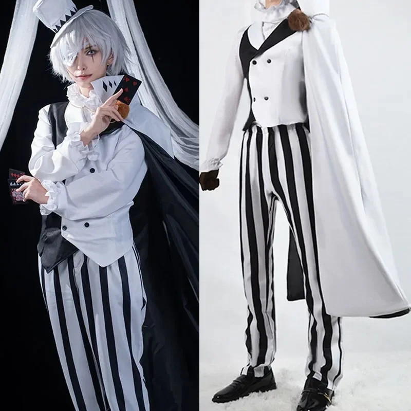 Anime Cosplay Costume Cosplay Costume Black & White Striped Cloak Uniform Suit Halloween Carnival Stage Outfit
Anime Cosplay Costume Cosplay Costume Black & White Striped Cloak Uniform Suit Halloween Carnival Stage Outfit