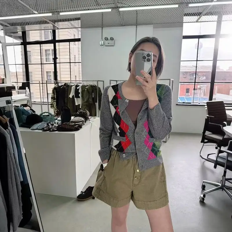 Классический вязаный свитер из смеси шерсти с узором Id, открытый кардиган Briti Sle, свободный крой, длинная свеча Fem, повседневная одежда
Классический вязаный свитер из смеси шерсти с узором Id, открытый кардиган Briti Sle, свободный крой, длинная свеча Fem, повседневная одежда